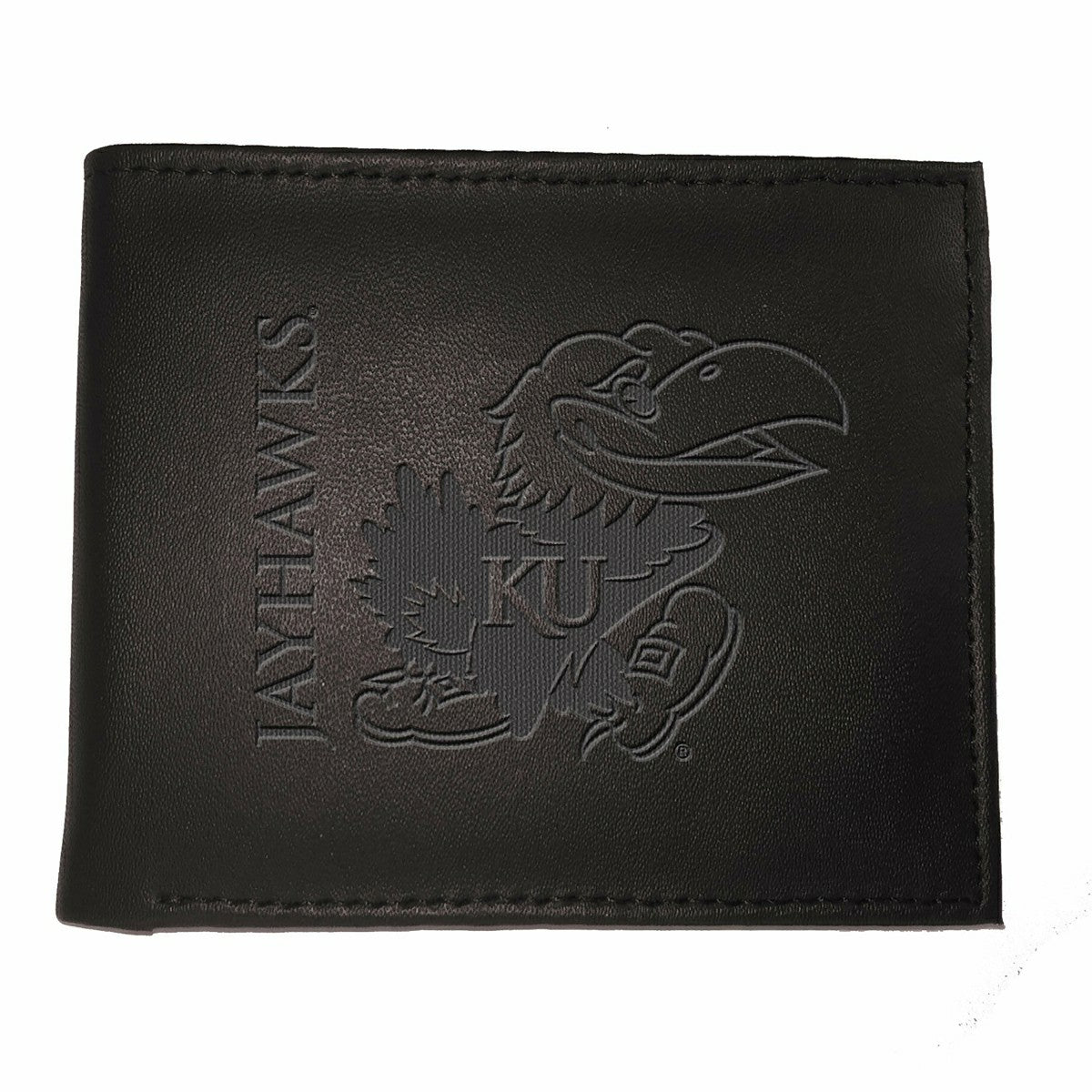 University of Kansas, Bi-Fold Wallet, Black, Collegiate, Home