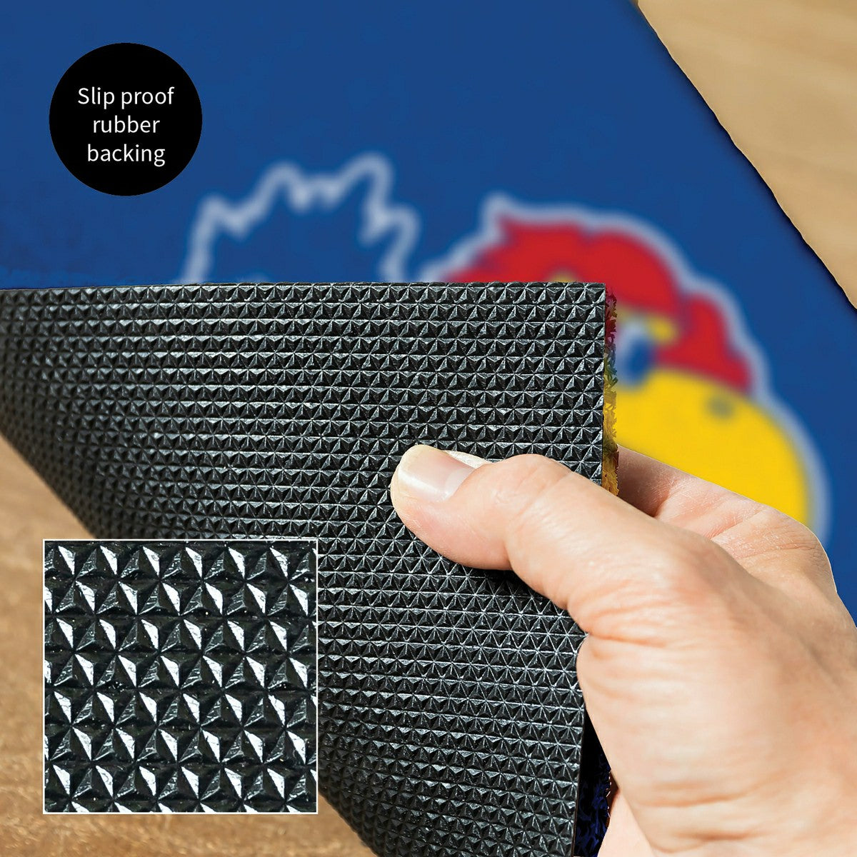 Full Color PVC Mat, 16" x 28", University of Kansas, Collegiate