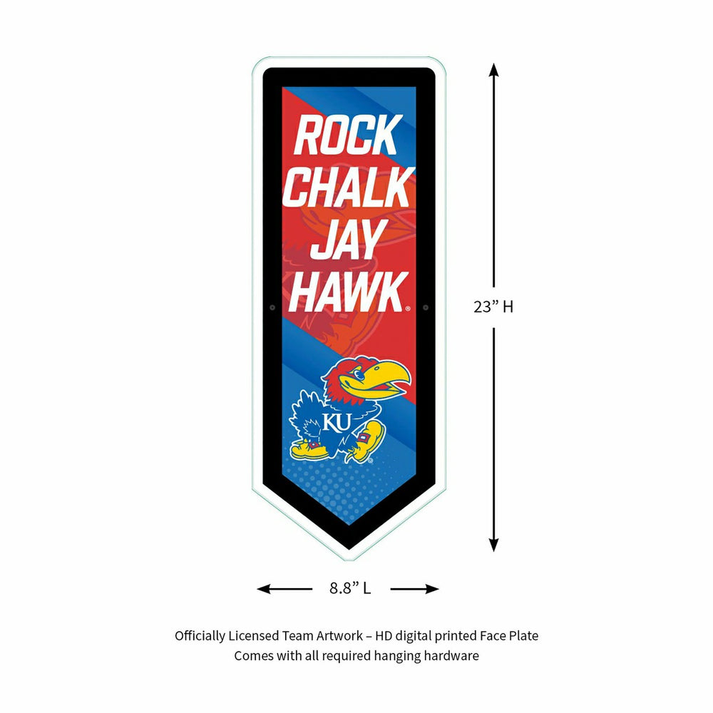 LED Wall Decor, Pennant, University of Kansas, Collegiate, Home