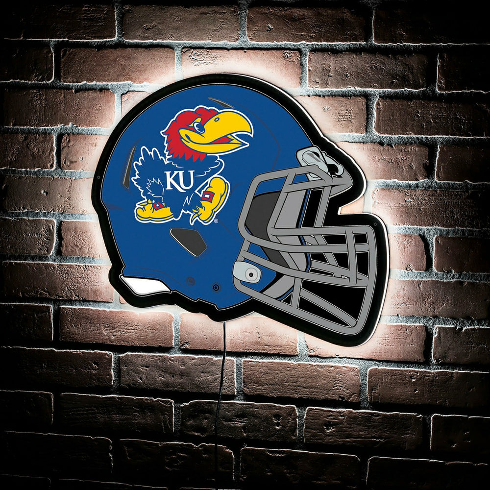 LED Wall Decor, Helmet, University of Kansas, Collegiate, Home