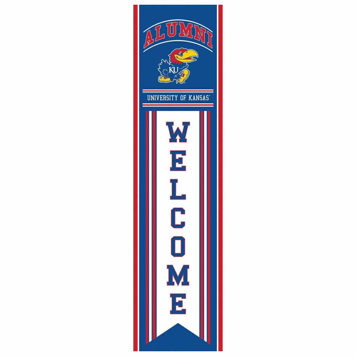 University of Kansas Alumni Single Sided Large Leaner, 46", Collegiate, Home