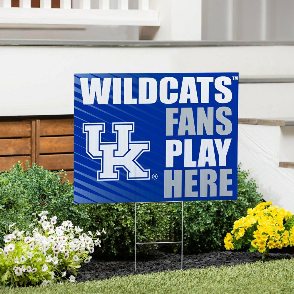 University of Kentucky Coroplast Yard Sign "Fans Play Here", Collegiate, Home