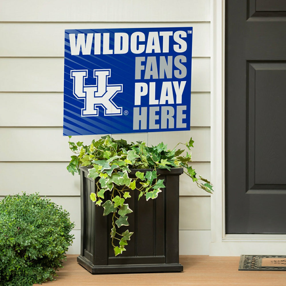 University of Kentucky Coroplast Yard Sign "Fans Play Here", Collegiate, Home