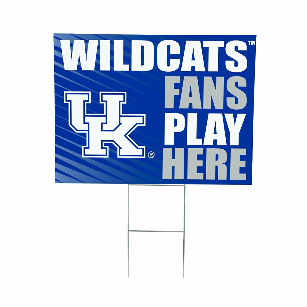 University of Kentucky Coroplast Yard Sign "Fans Play Here", Collegiate, Home