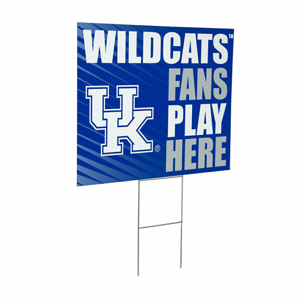 University of Kentucky Coroplast Yard Sign "Fans Play Here", Collegiate, Home