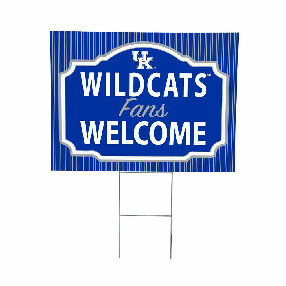 University of Kentucky Coroplast Yard Sign, "Fans Welcome", Collegiate, Home