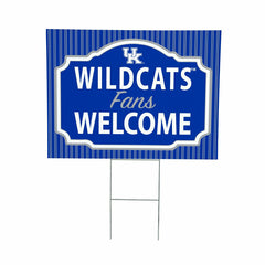 University of Kentucky Coroplast Yard Sign, "Fans Welcome", Collegiate, Home