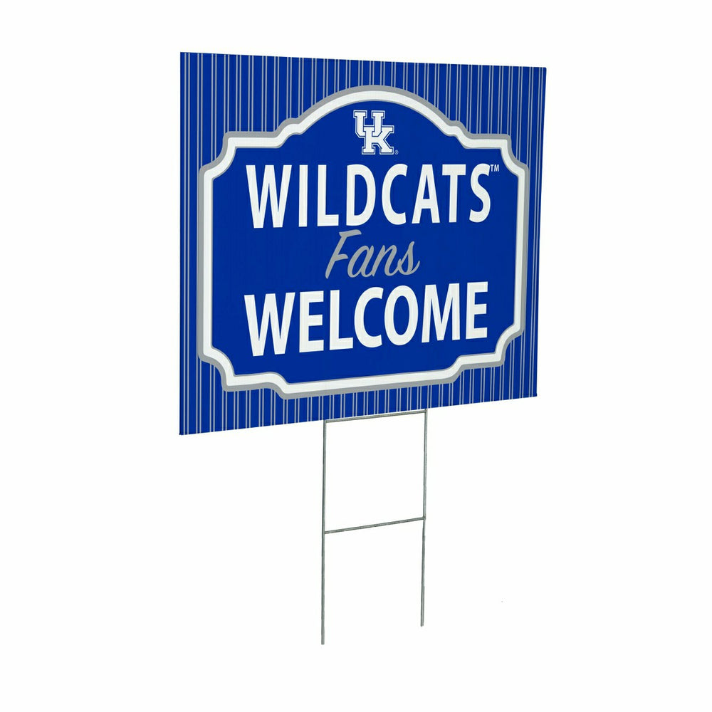 University of Kentucky Coroplast Yard Sign, "Fans Welcome", Collegiate, Home