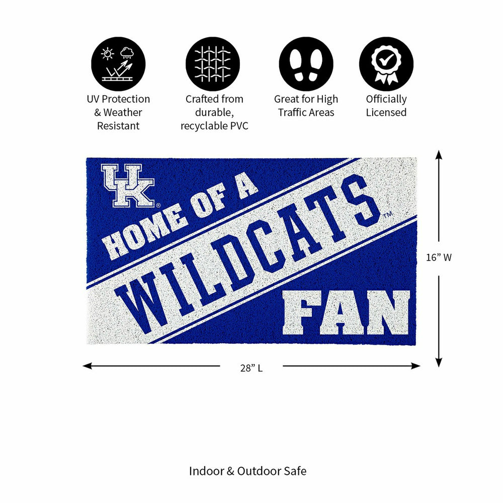 University of Kentucky, PVC Mat COLOR, Home of a Fan, Collegiate