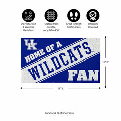 University of Kentucky, PVC Mat COLOR, Home of a Fan, Collegiate