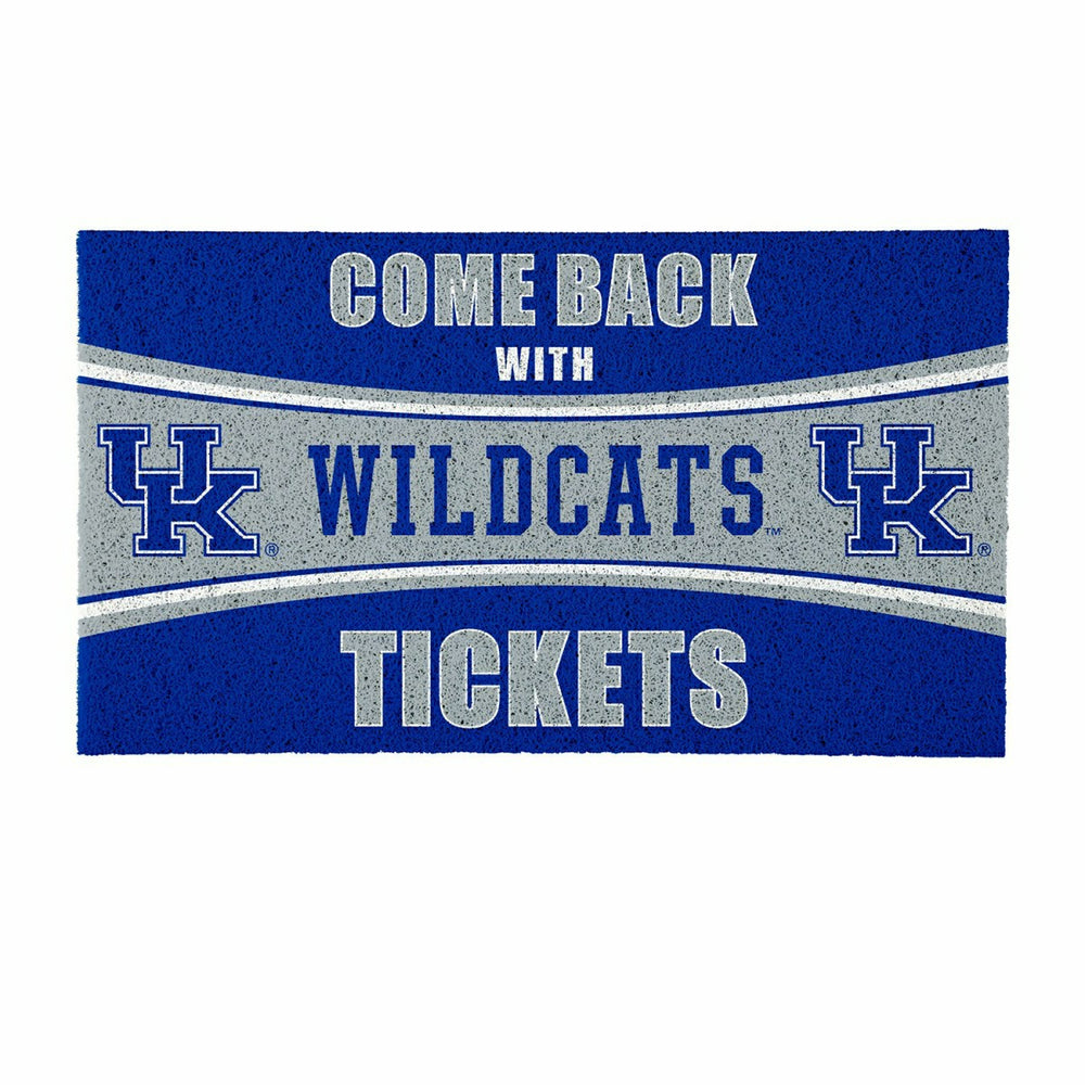 28" x 16" PVC Trapper Mat, Come Back with Tickets, University of Kentu, Collegiate