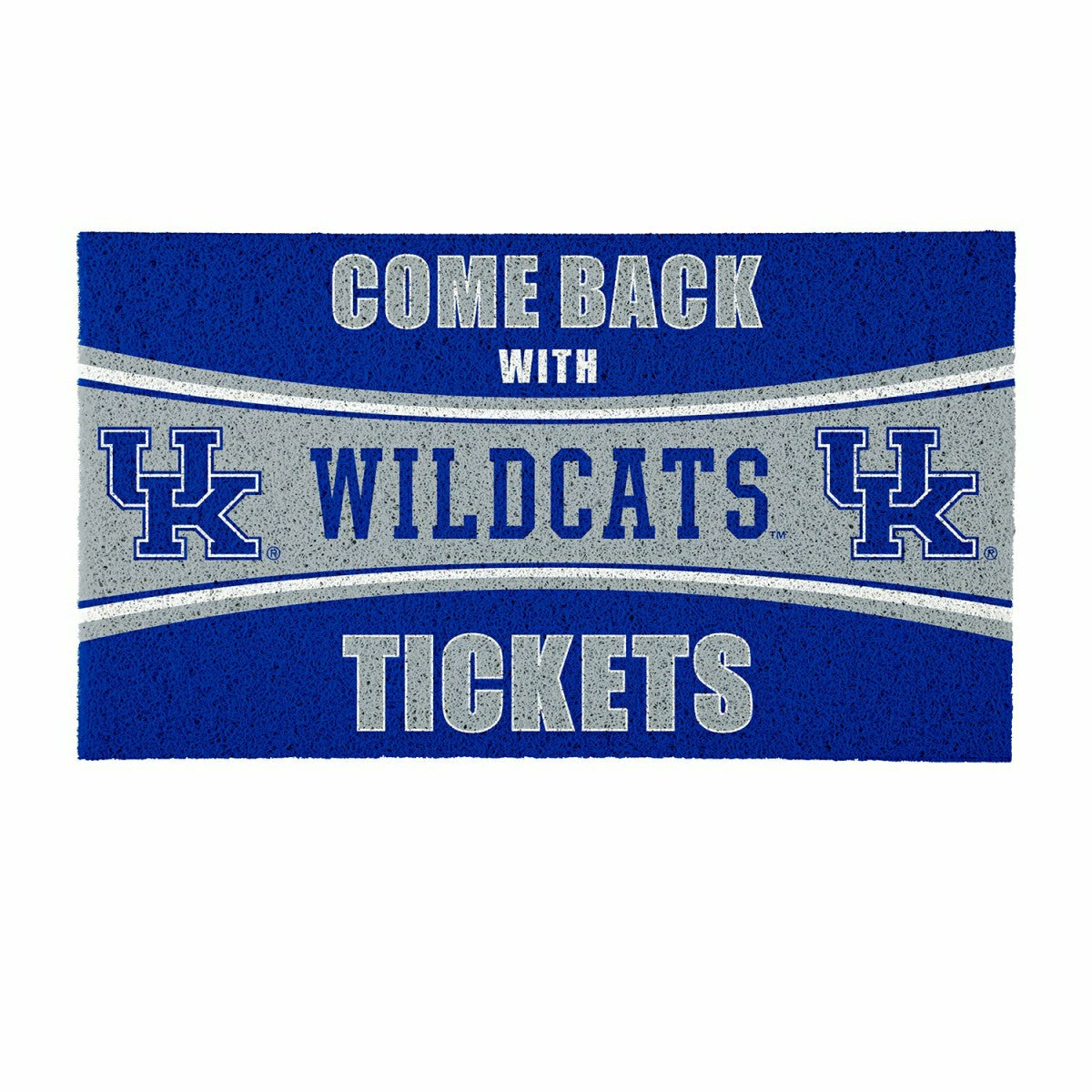 28" x 16" PVC Trapper Mat, Come Back with Tickets, University of Kentu, Collegiate