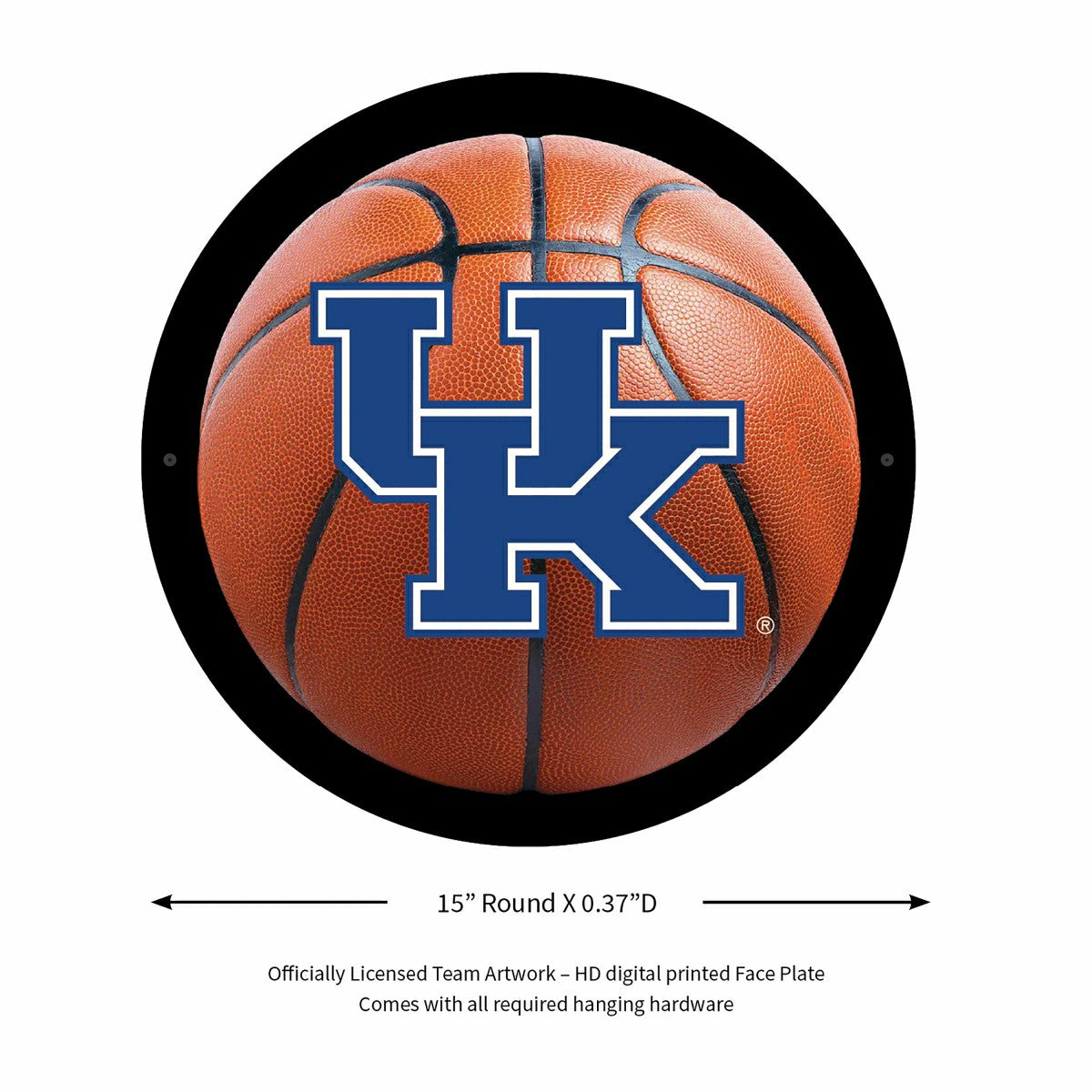 LED Wall Decor, Round, Med, Univ of Kentucky Basketball, Collegiate, Home