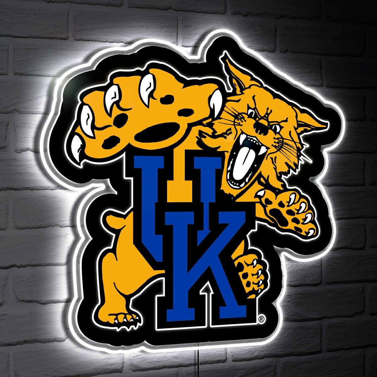 LED Wall Decor, Glazelite, College Mascot, University of Kentucky, Collegiate, Home