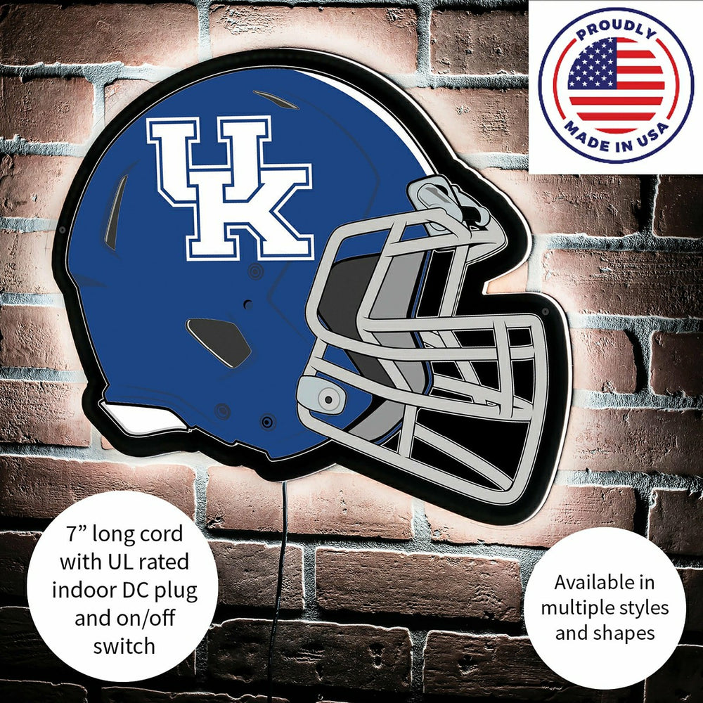 LED Wall Decor, Helmet, University of Kentucky, Collegiate, Home