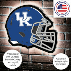 LED Wall Decor, Helmet, University of Kentucky, Collegiate, Home