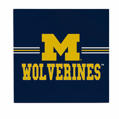 University Of Michigan Wood Wall Sign, 12x12, Collegiate, Home