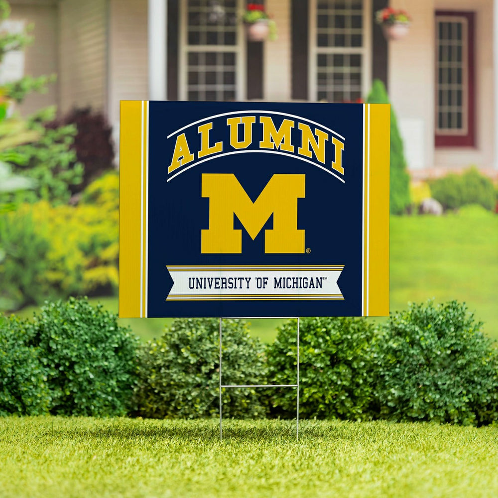University Of Michigan Coroplast Yard Sign Alumni, Collegiate, Home
