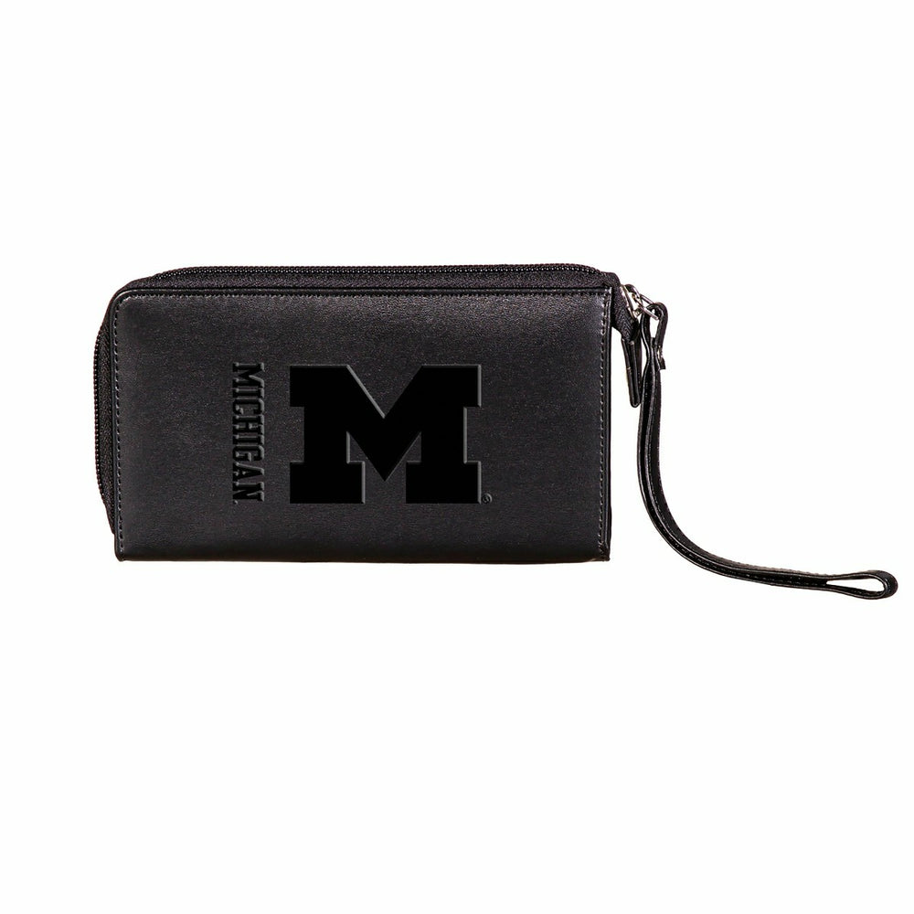 Wristlet Wallet, Black, University Of Michigan, Collegiate, Home