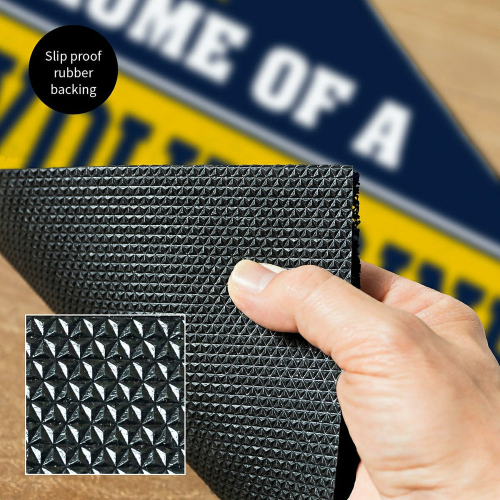 University Of Michigan, PVC Mat COLOR, Home of a Fan, Collegiate