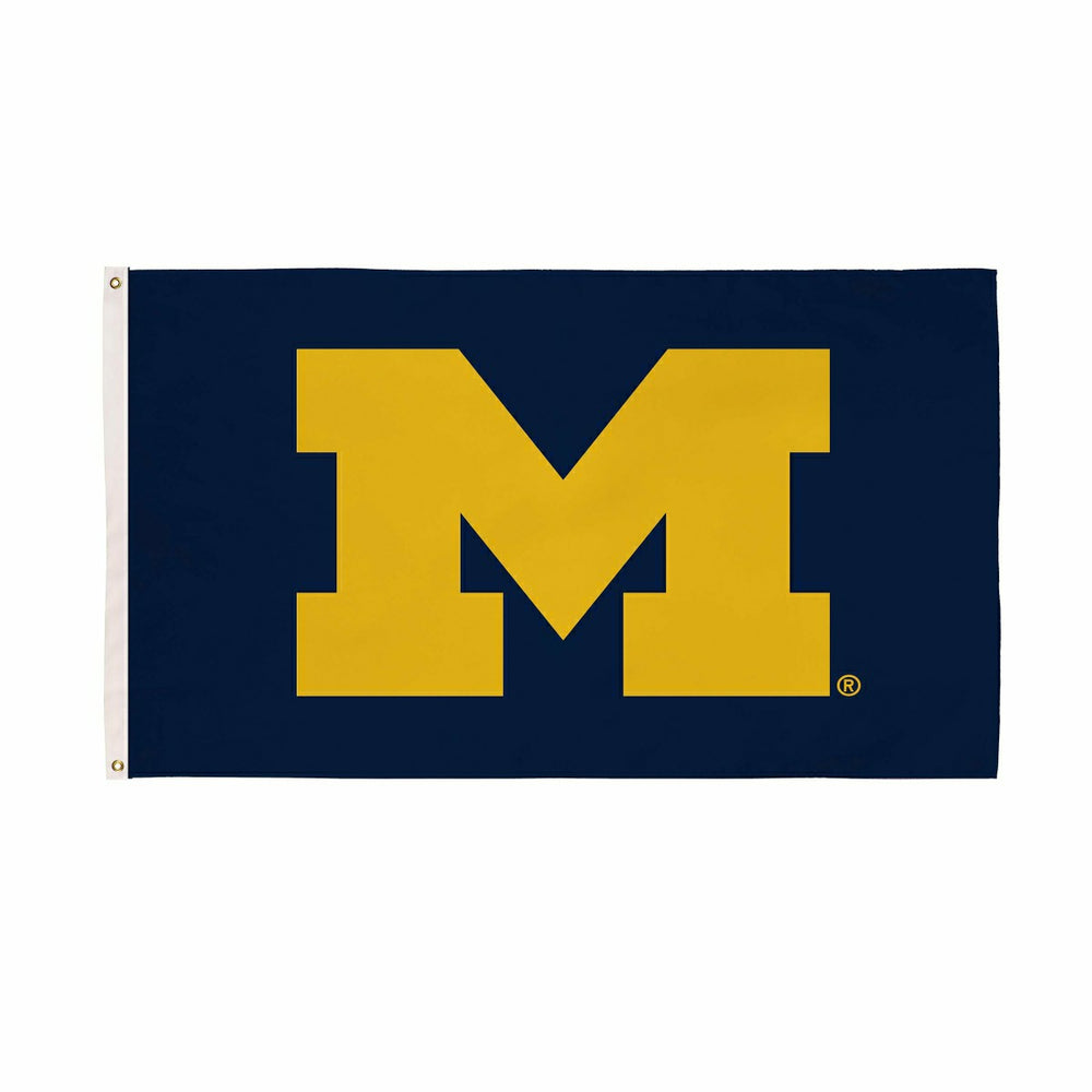 University of Michigan Single Sided Flag w/ 2 Grommets, 3'x5', Collegiate, Home