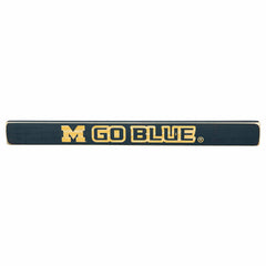 University Of Michigan Engraved Wood Sign, 1.5" x 18", Collegiate, Home