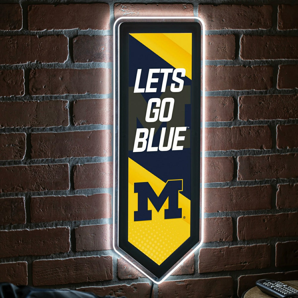 LED Wall Decor, Pennant, University Of Michigan, Collegiate, Home
