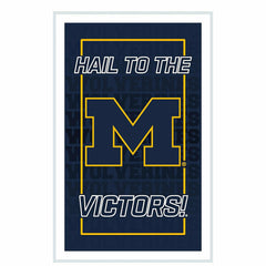 University Of Michigan College Rectangle Neolite LED Decor, Collegiate, Home