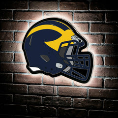 LED Wall Decor, Helmet, University Of Michigan, Collegiate, Home