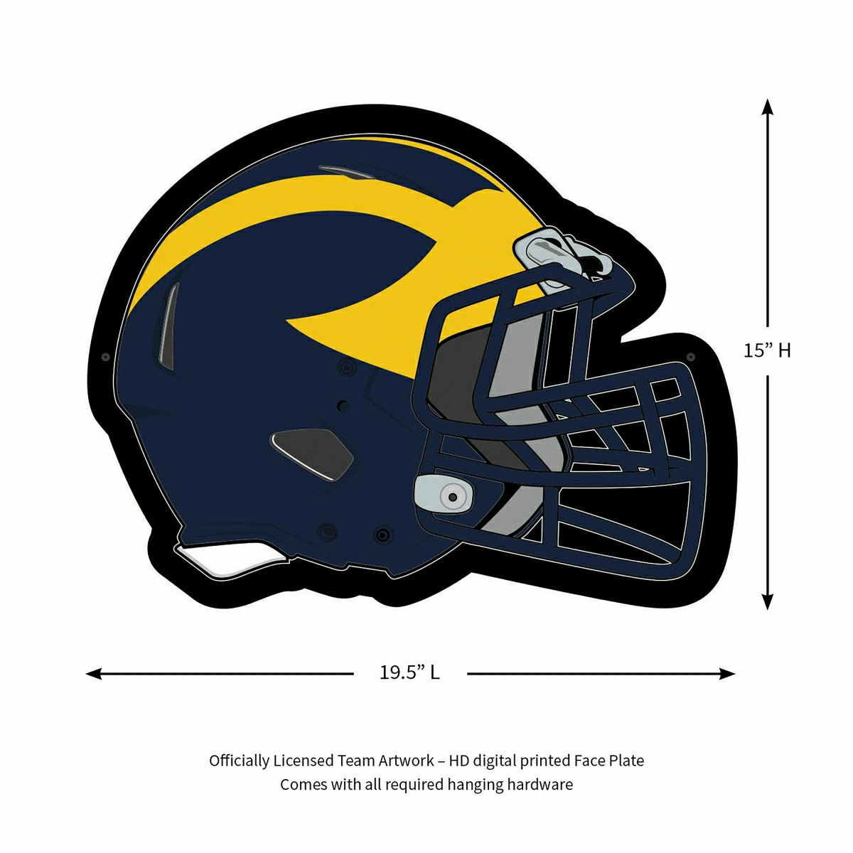 LED Wall Decor, Helmet, University Of Michigan, Collegiate, Home
