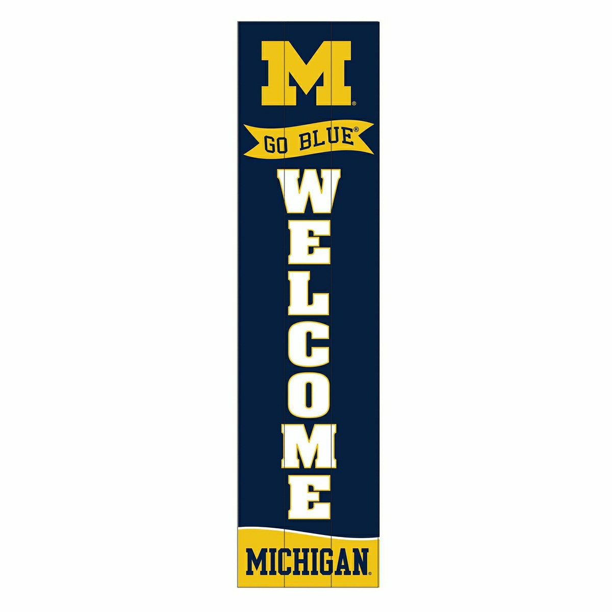 University Of Michigan Large Single Sided Leaner, 46", Collegiate, Home