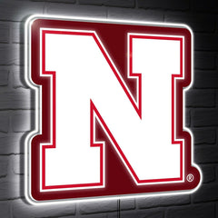 Nebraska LED Wall Decor, Glazelite, Logo, Collegiate, Home