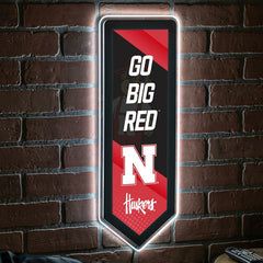 LED Wall Decor, Pennant, University of Nebraska, Collegiate, Home
