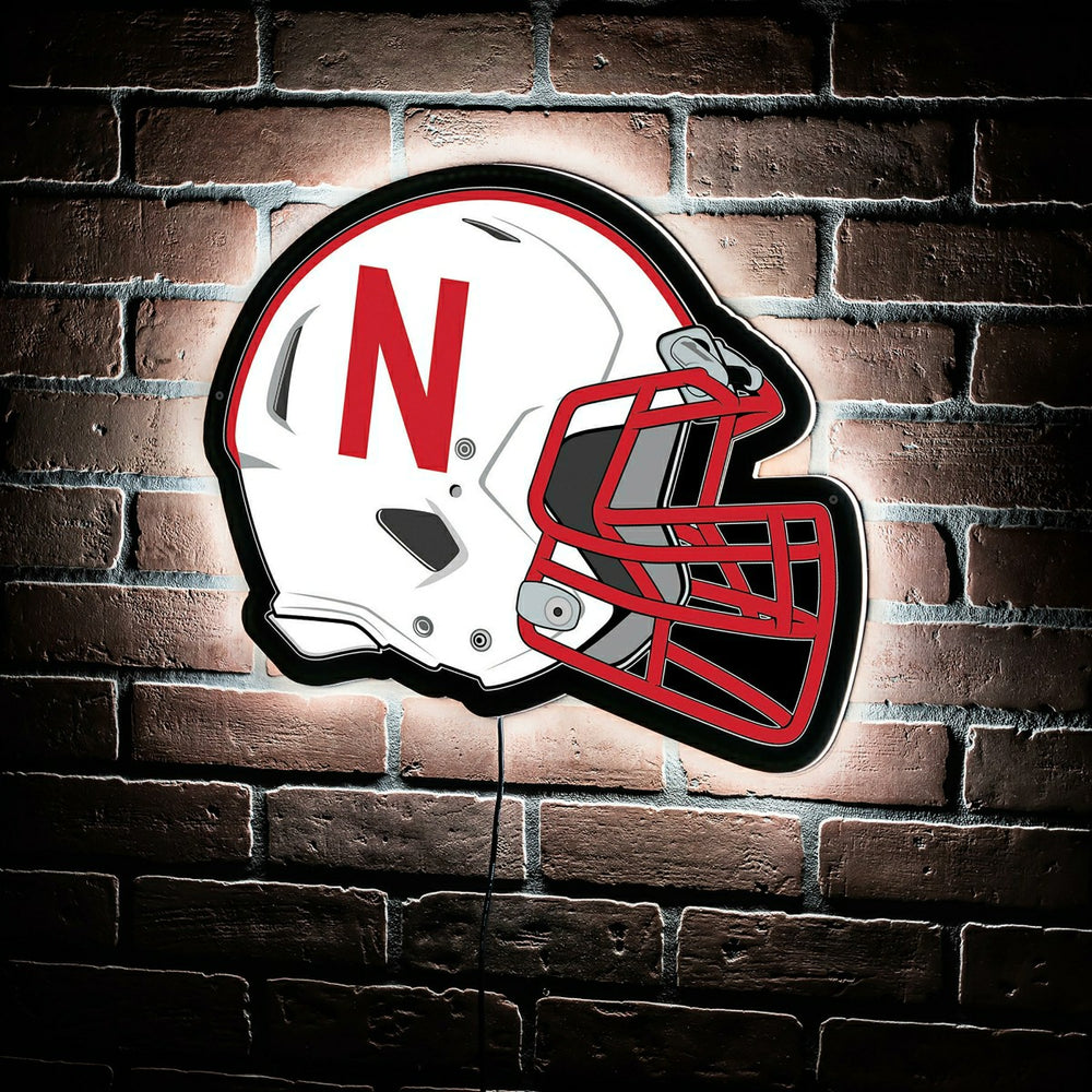 LED Wall Decor, Helmet, University of Nebraska, Collegiate, Home