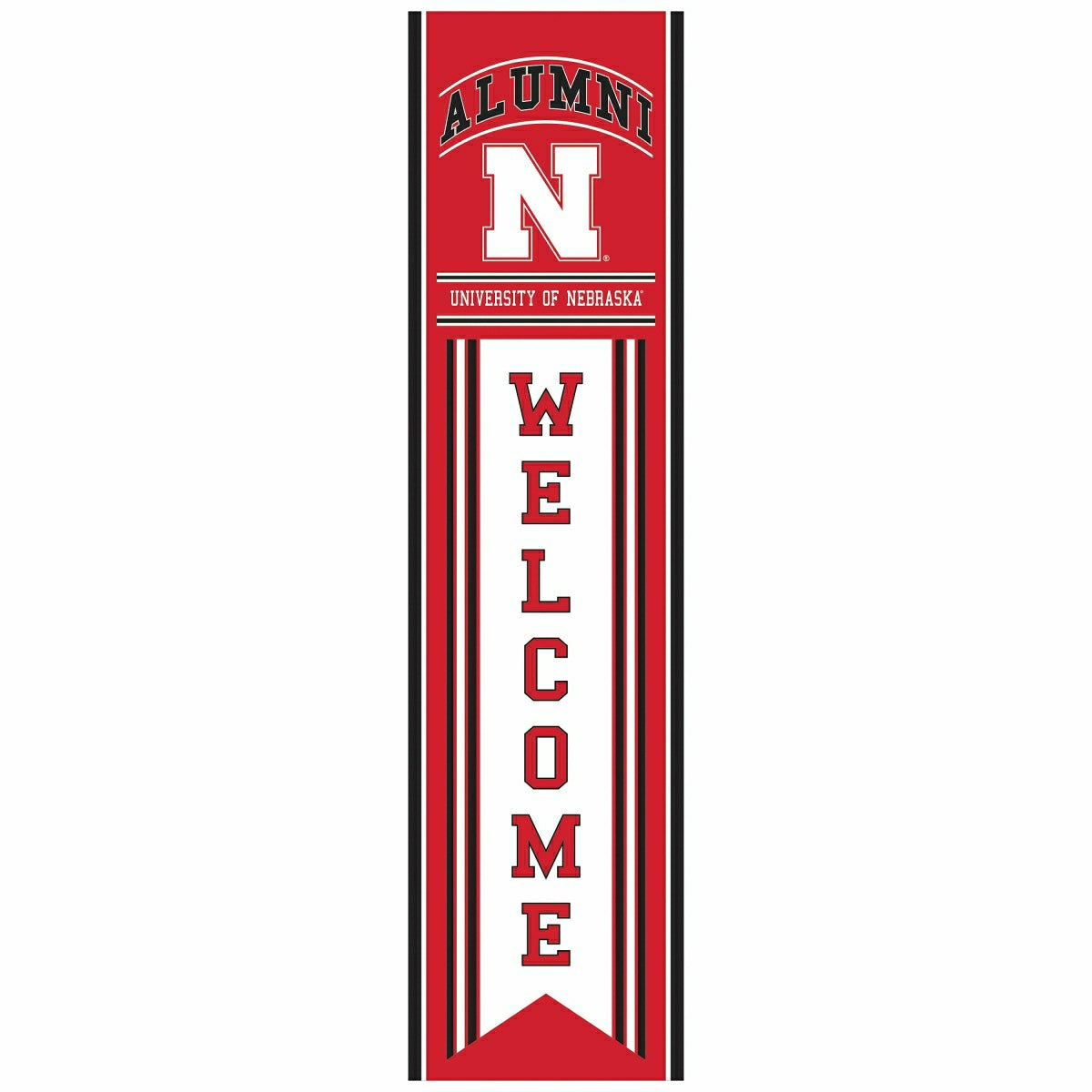 University of Nebraska Alumni Single Sided Large Leaner, 46", Collegiate, Home