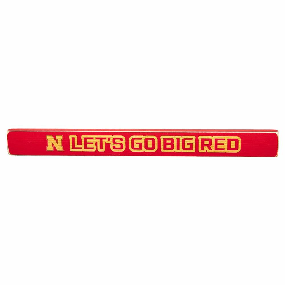 University of Nebraska Engraved Wood Sign, 1.5" x 18", Collegiate, Home