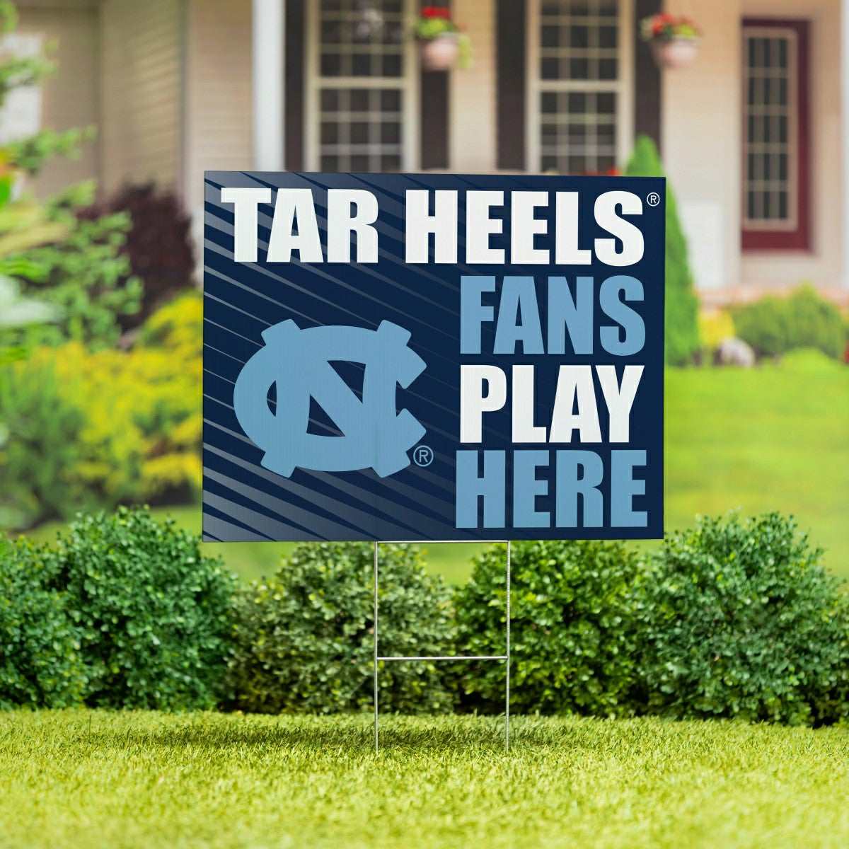 University of North Carolina Coroplast Yard Sign "Fans Play Here", Collegiate, Home