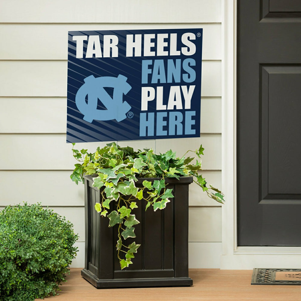 University of North Carolina Coroplast Yard Sign "Fans Play Here", Collegiate, Home