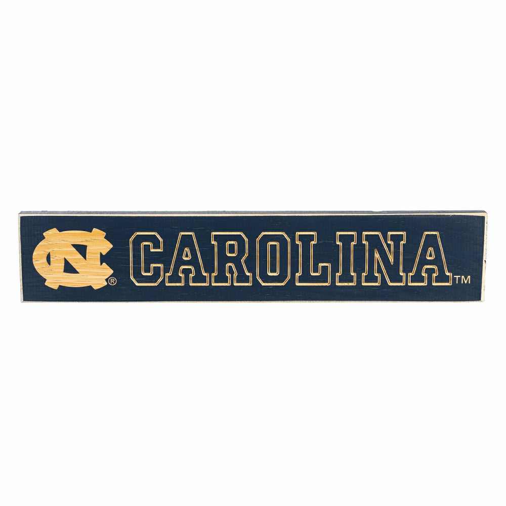 University of North Carolina Engraved Wood Sign, 3.5" x 18", Collegiate, Home
