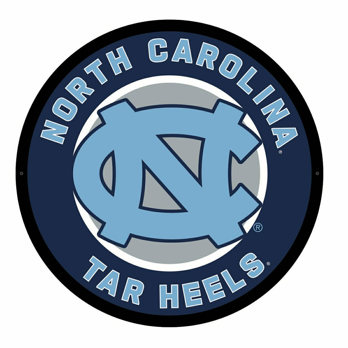 LED Wall Decor, Round, University of North Carolina, Collegiate, Home
