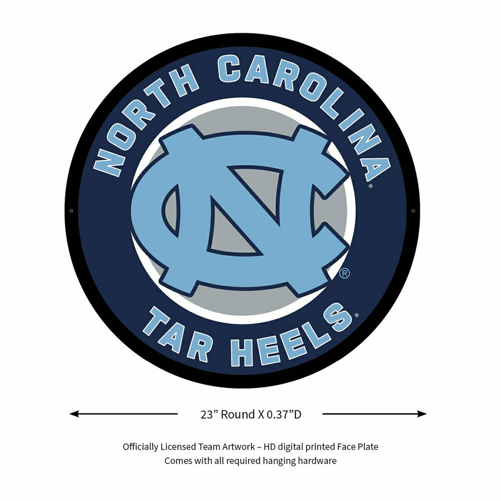 LED Wall Decor, Round, University of North Carolina, Collegiate, Home