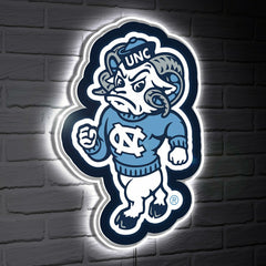 LED Wall Decor, Glazelite, College Mascot, University of North Carolin, Collegiate, Home