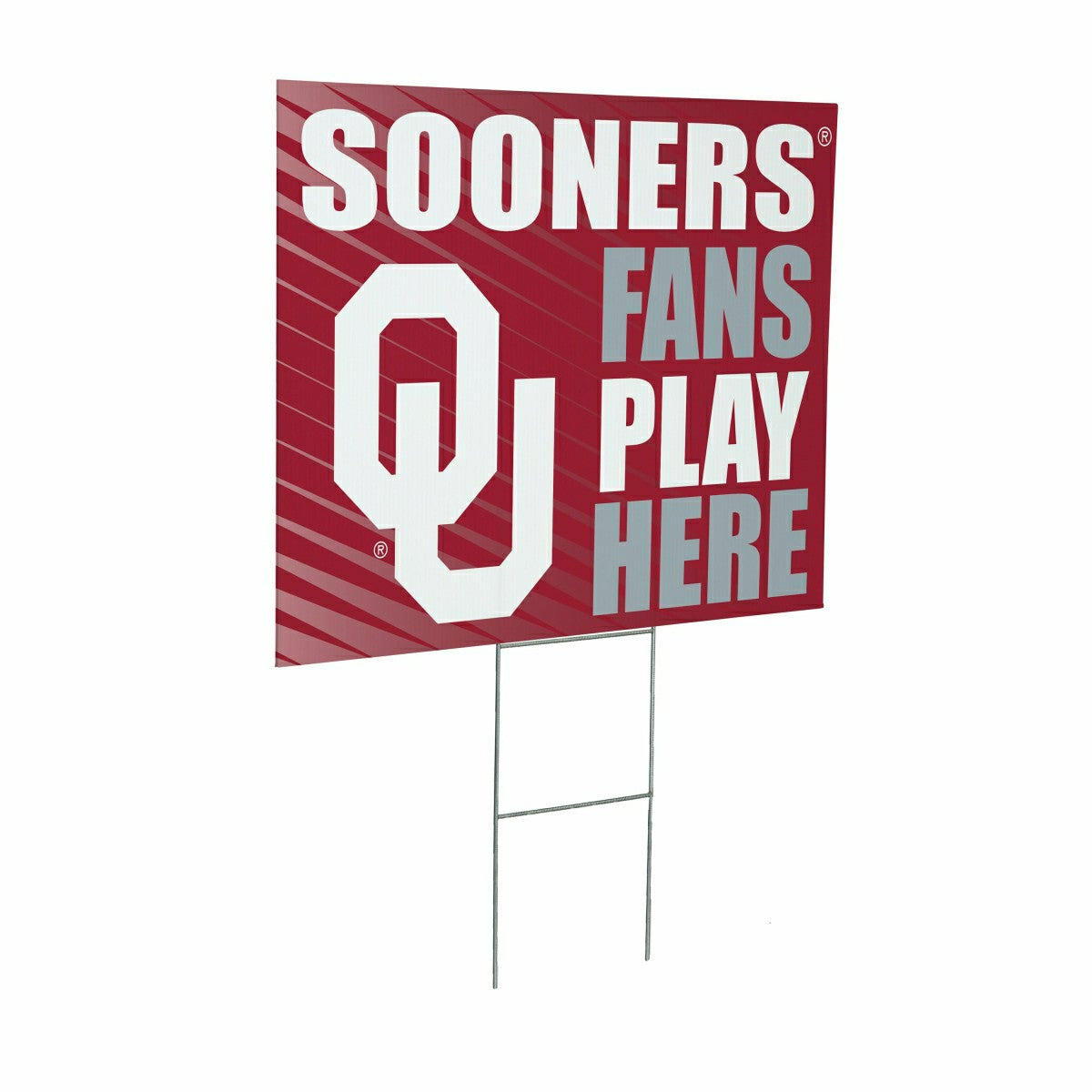University of Oklahoma Coroplast Yard Sign "Fans Play Here", Collegiate, Home