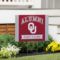 University of Oklahoma Coroplast Yard Sign Alumni, Collegiate, Home