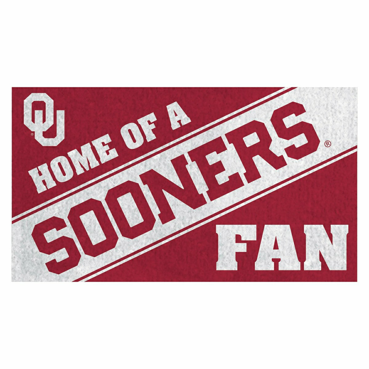University of Oklahoma, PVC Mat COLOR, Home of a Fan, Collegiate