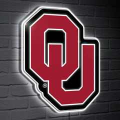 Oklahoma LED Wall Decor, Glazelite, Logo, Collegiate, Home