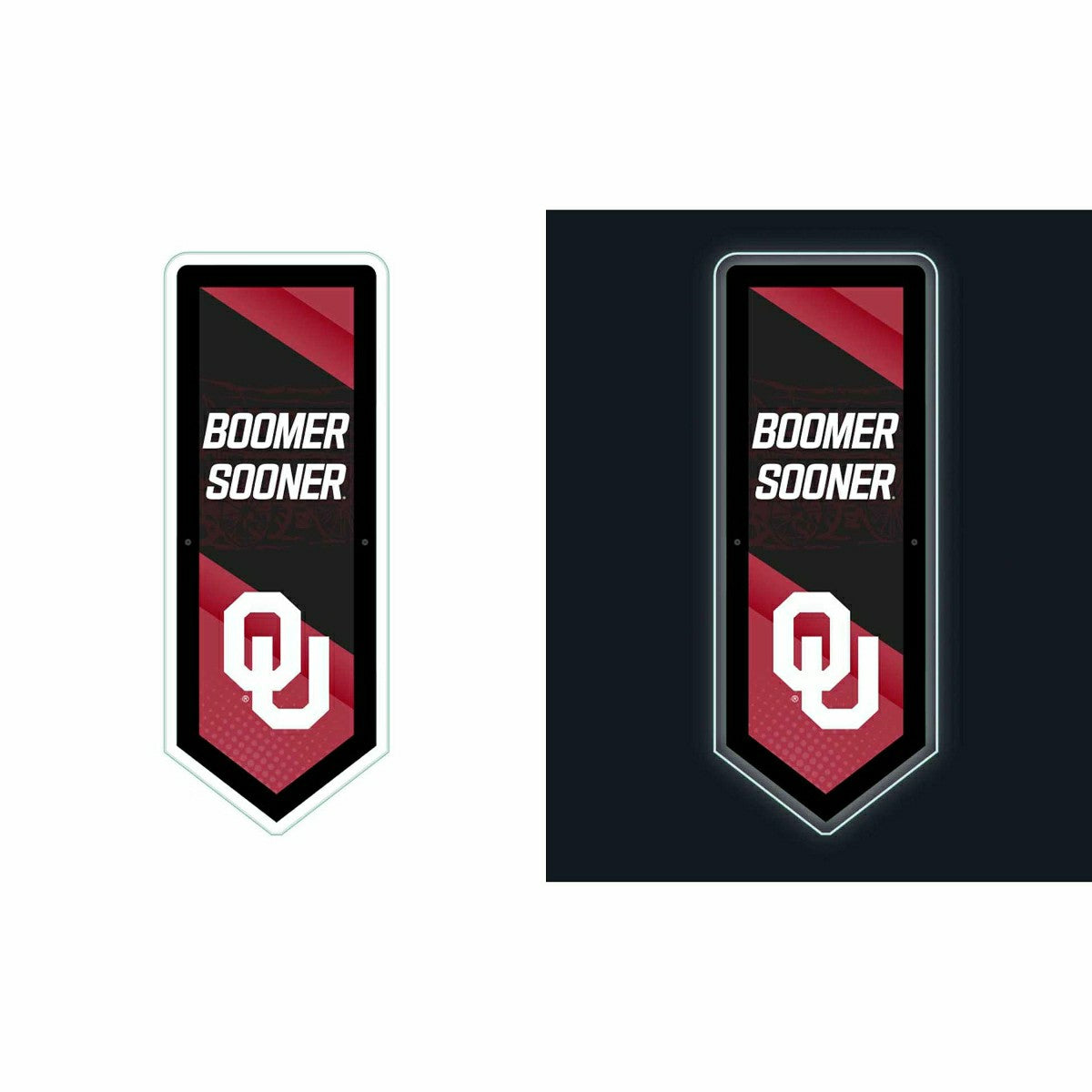 LED Wall Decor, Pennant, University of Oklahoma, Collegiate, Home