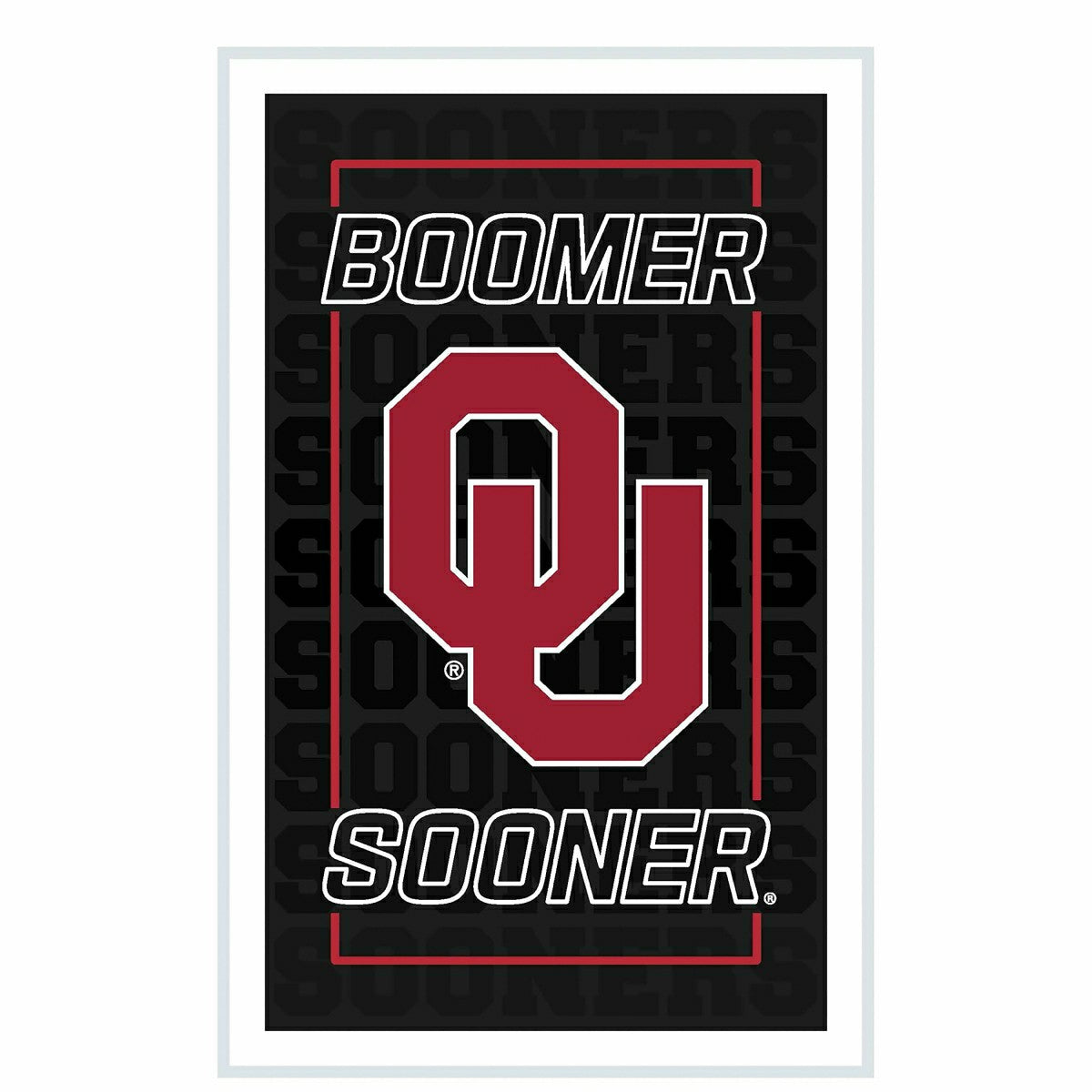 University of Oklahoma College Rectangle Neolite LED Decor, Collegiate, Home