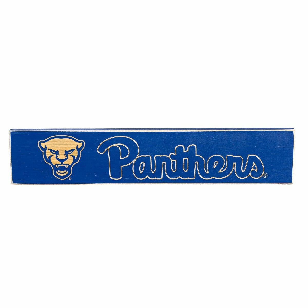 University of Pittsburgh Engraved Wood Sign, 3.5" x 18", Collegiate, Home