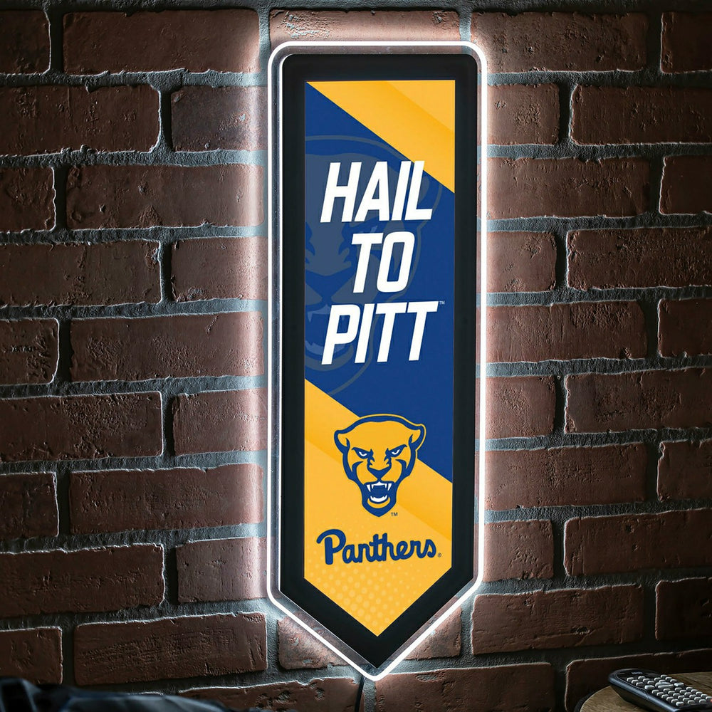 LED Wall Decor, Pennant, University of Pittsburgh, Collegiate, Home